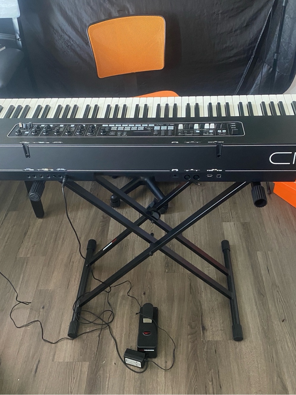 Yamaha Black 88-Key Digital Keyboard with Stand and Pedal